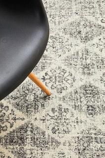 Rug Culture Century Large White & Charcoal Rug 290X200CM - CEN-999-GREY-290X200 hero image