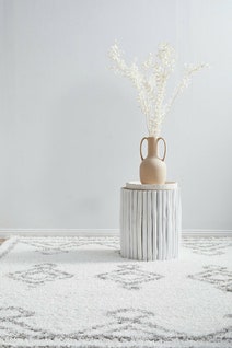 Rug Culture Casablanca Larger White & Silver Rug 290X200CM - CBA-TEM-WHT-290X200 hero image