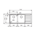 Franke Neptune Double Bowl Sink with Right Hand Drainer NEX621RHD image NaN
