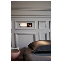 DCW Editions Biny Switched Bedside Left Wall Light - Black and White BBSBLWHSWL hero image