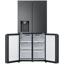 LG 506L French Door Fridge with Slim Non-Plumbed In-Door Ice and Water Dispenser Matte Black GF-LN500MBL hero image