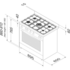 Artusi 90cm Freestanding Stainless Steel Dual Fuel Oven AFG915X  image NaN