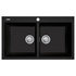 Oliveri Santorini Double Bowl Topmount Sink Matte Black ST-MB1564-OF image NaN