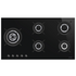 Smeg 90cm Linea Black Ceramic Glass Cooktop PV195LCNAU image NaN