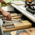 Joseph Joseph Elevate Steel Knives Bamboo Store 5-piece Knife Set with In-drawer Storage Tray 10563 image NaN