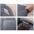 SOGA Foldable Floor Recliner Lazy Chair Grey 9357641020586 image NaN