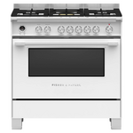Fisher & Paykel 90cm Series 9 Classic Dual Fuel Freestanding Oven White OR90SCG6W1 hero image