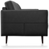 Natuzzi Editions Destrezza Black Leather Sofa SOFAC22310BU image NaN