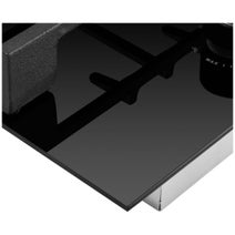 Omega 90cm Natural Gas Cooktop with Wok Burner Ceramic Glass Black OCGG905WB hero image