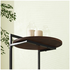 Zinus Round Metal and Wood Bedside Table Dark Brown AU-UTNST3-24B image NaN