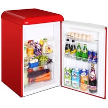 Husky 118L Retro Style Bar Fridge Red HUSRET135RDHU hero image