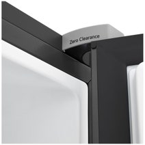 LG 436L Bottom Mount Frost Free Fridge - Matte Black GB-B400MB hero image