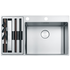 Franke Box Centre Double Bowl Sink with Small Bowl Left BWX220-54/27SBL image NaN