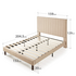 Zinus Debi Queen Upholstered Fabric Bed Base Beige AU-FHVP-Q image NaN