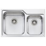 Oliveri Nu-Petite 1 & 3/4 Bowl Topmount Sink NP615NTH hero image