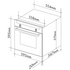 Artusi 60cm Black Glass Pyrolytic Oven CAO610BP image NaN