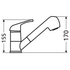 Oliveri ES585-P Essentials Pull Out Spray Mixer 85 Tap image NaN