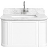 Turner Hastings Evara 75x53 Wall Hung Vanity with Real Marble Top and Ceramic Undercounter Basin White 3TH EV750-WH-3TH image NaN