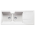 Turner Hastings Cuisine 116 x 50 Inset or Undermount Double Bowl Sink with No Tap Hole - Gloss White CUD116FS-NTH image NaN