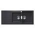 Abey Schock Signus 1& 3/4 Bowl Topmount Sink with Left Hand Drainer Magma D200BR image NaN