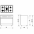 Glem 90cm Gas Oven & Cooktop with Electric Grill Freestanding Oven GB965GG image NaN
