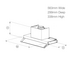 Artusi 60cm Concealed Rangehood - Matte Black WUM60B image NaN