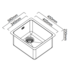 Abey 31L Single Inset Laundry Tub with Overflow LT100 image NaN