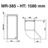 Mitsubishi MR-385EK-ST-A 385L Top Mount Fridge image NaN
