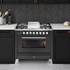 ILVE Professional Plus Series 90cm 6 Burner & Teppanyaki Freestanding Electric Oven with Milano Knobs P09FDWE3MG image NaN