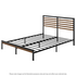 Zinus Kai Single Metal and Bamboo Bed Frame Black AU-FBOBH2ZC-35S image NaN