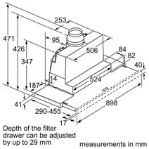 Bosch 90cm Series 4 Slideout Rangehood DFS097A51A hero image