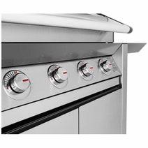 Beefeater 1600 Series SS Four Burner BBQ with Side Burner & Trolley BMG1641SA hero image