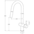 Sussex Taps Voda Pull Out Sink Mixer Tap - Chrome VSMPO image NaN