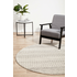 Rug Culture Chrome Small Silver & Off White Rug 150X150CM - CRO-HPR-SIL-150X150 image NaN