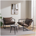 Zinus Aidan Sling Accent Chair Cognac Tan Brown AU-USHSL3ZC-31C image NaN