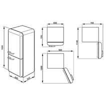 Smeg FAB32LSVNA1 326L Retro Style Bottom Mount Fridge hero image