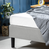Zinus Curtis Single Upholstered Bed Base Light Grey AU-EFPB-LG-S image NaN