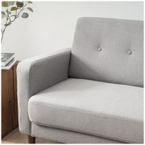 Zinus Adair Modern 3 Seater Sofa with Armrest Pockets Light Grey AU-AD-LG-3P hero image