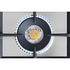 Bertazzoni 120cm Professional Dual Fuel Freestanding Stainless Steel Oven with Griddle Stainless Steel PRO126G2EXT image NaN