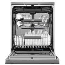 Haier 60cm Freestanding Dishwasher with Steam Satina Silver HDW15F3S1 hero image