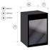 Artusi 39 Bottle Dual Zone Integrated Wine Fridge AINT119GWE image NaN