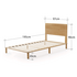 Zinus Arden Single Bamboo Wood Bed Frame AU-FPWNH2ZC-08S image NaN