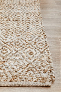 Rug Culture Nosa Medium White & Natural Rug 220X150CM - NSA-444-NAT-220X150 hero image