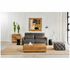London Leather Fulham Fixed Three Seater Sofa HCFRDYSS60BLGRAF image NaN