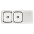 Abey EN200L Entry Double Bowl Right Hand Drainer Sink image NaN