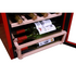 Linarie Burgundy 33 Bottle Single Zone Retro Wine Fridge LICV33RED image NaN