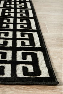 Rug Culture York Oversize Black & Natural Rug 400X300CM - YRK-BREN-GLD-400X300 hero image