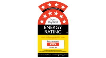 In Australia fridges can have energy ratings of up to 10 stars but most have fewer than six
