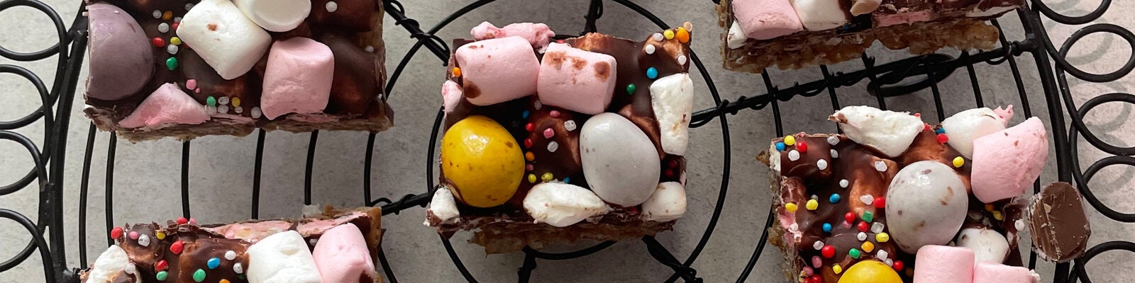 Crispy Chocolate Rocky Road Slice