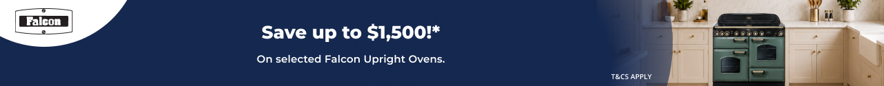 Save up to $1,500 on selected Falcon Upright Ovens